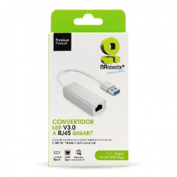 Convertidor USB V3.0 a RJ45, Gigabit BROBOTIX 263458