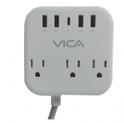 Centro Multicontactos VICA SUP USB 7P